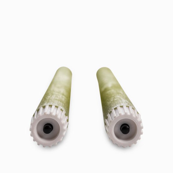 Velas led largas verde 26cm set x2 - Imagen 4