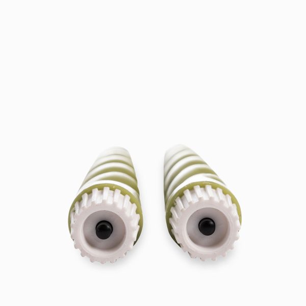 Velas led caracol verde 21cm set x2 - Imagen 4