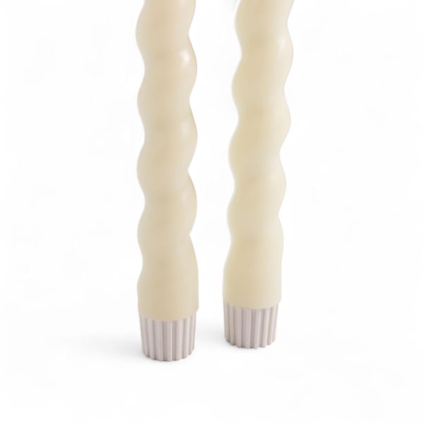 Velas led espiral 22cm set x2 - Imagen 4