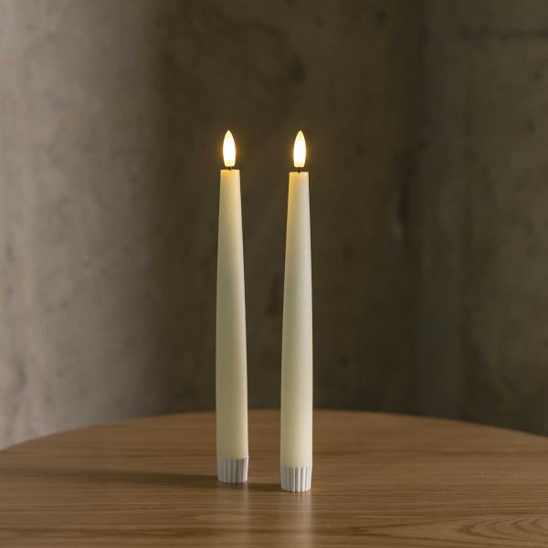 Velas led largas 22cm set x2 - Imagen 2