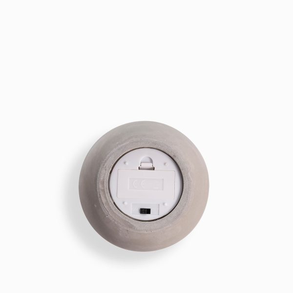 Vela led cemento 6.5cm x 12cm - Imagen 3