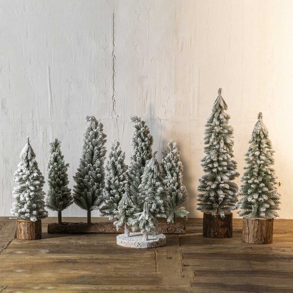 Pinos trio nieve 26x13cm - Imagen 2