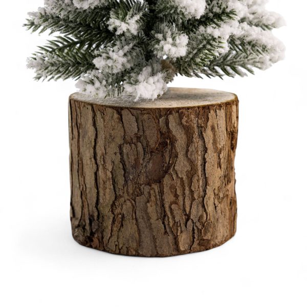 Pino nieve base tronco 36cm - Imagen 3