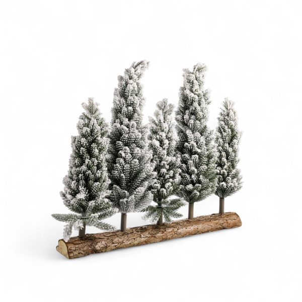 Pinos nieve base tronco 35x42cm - Imagen 6