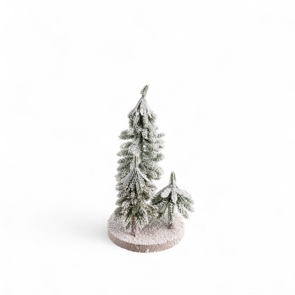 Pinos trio nieve 26x13cm