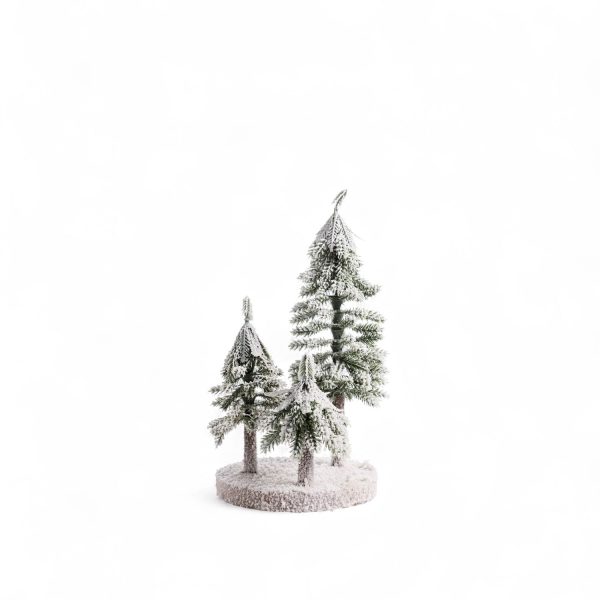 Pinos trio nieve 26x13cm - Imagen 4