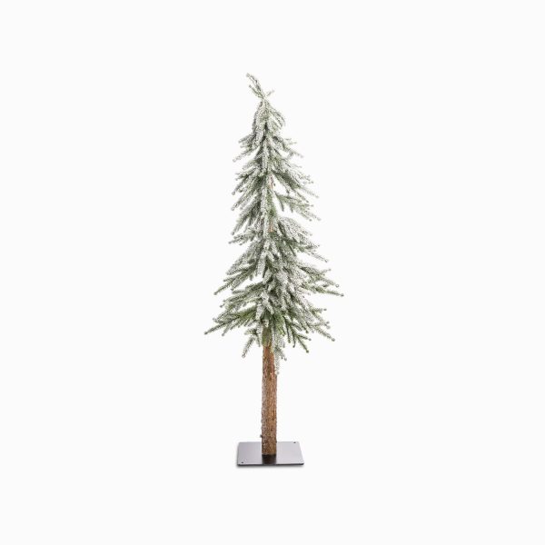 Pino nieve base metal 120cm