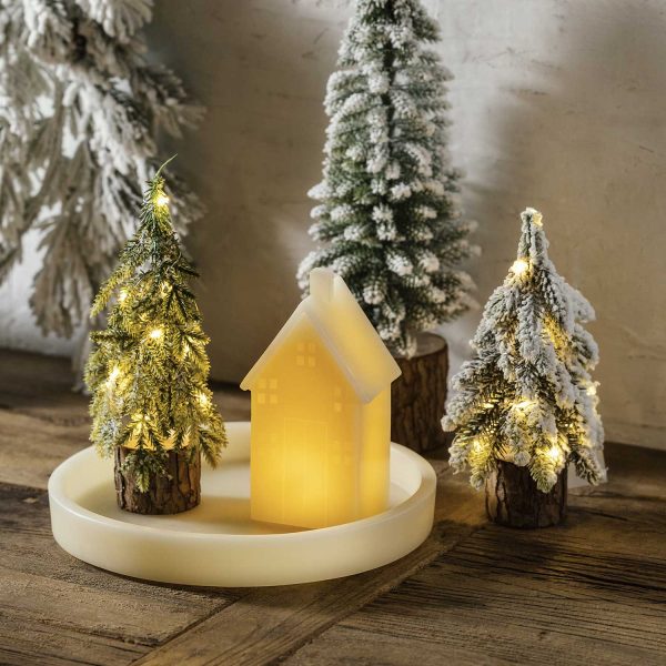 Pino nieve led 20cm - Imagen 4