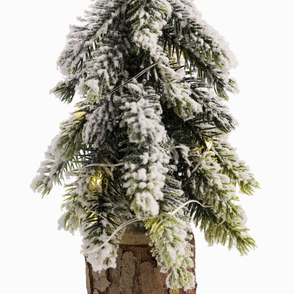 Pino nieve led 20cm - Imagen 3