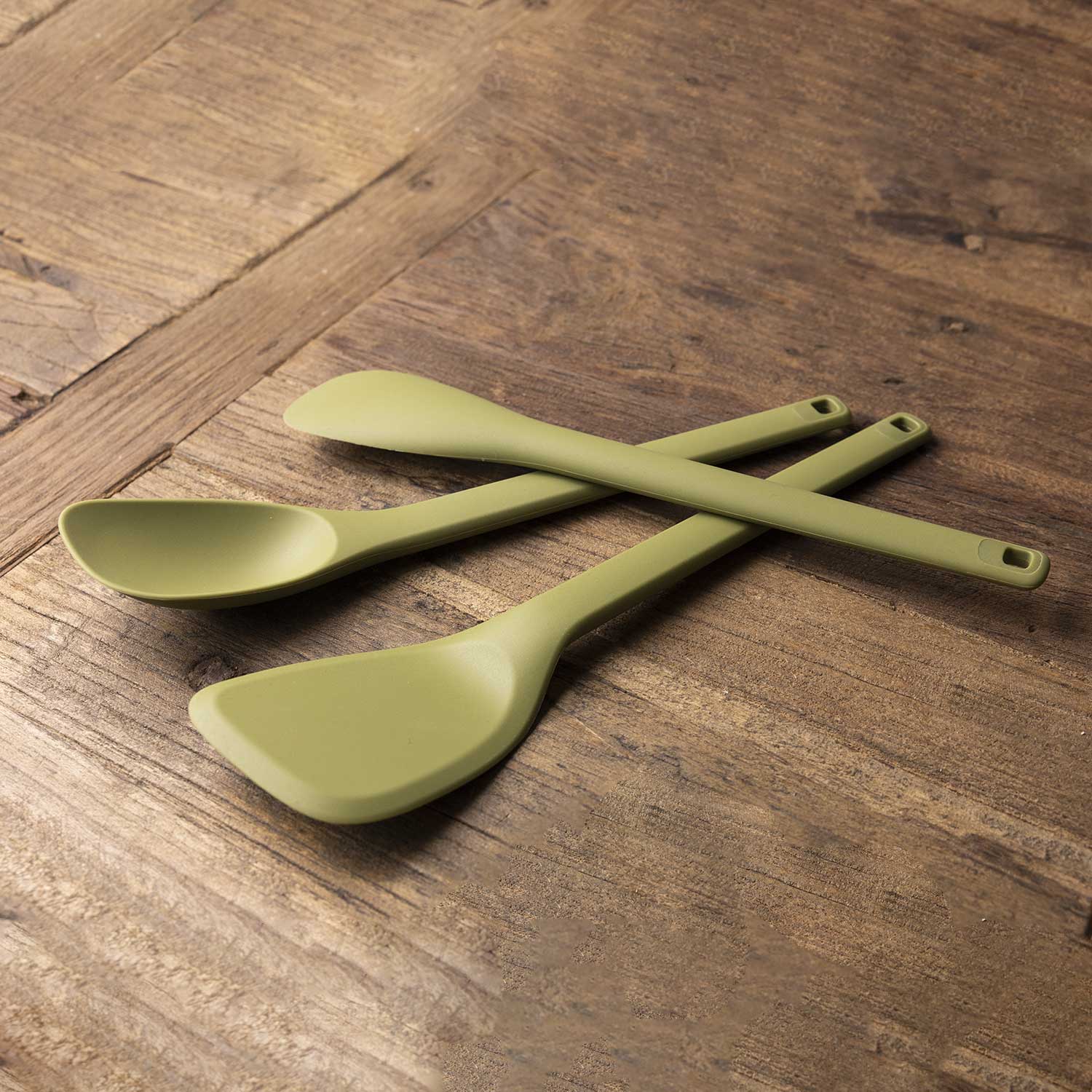 Espátula repostera silicona verde 30cm - Imagen 4