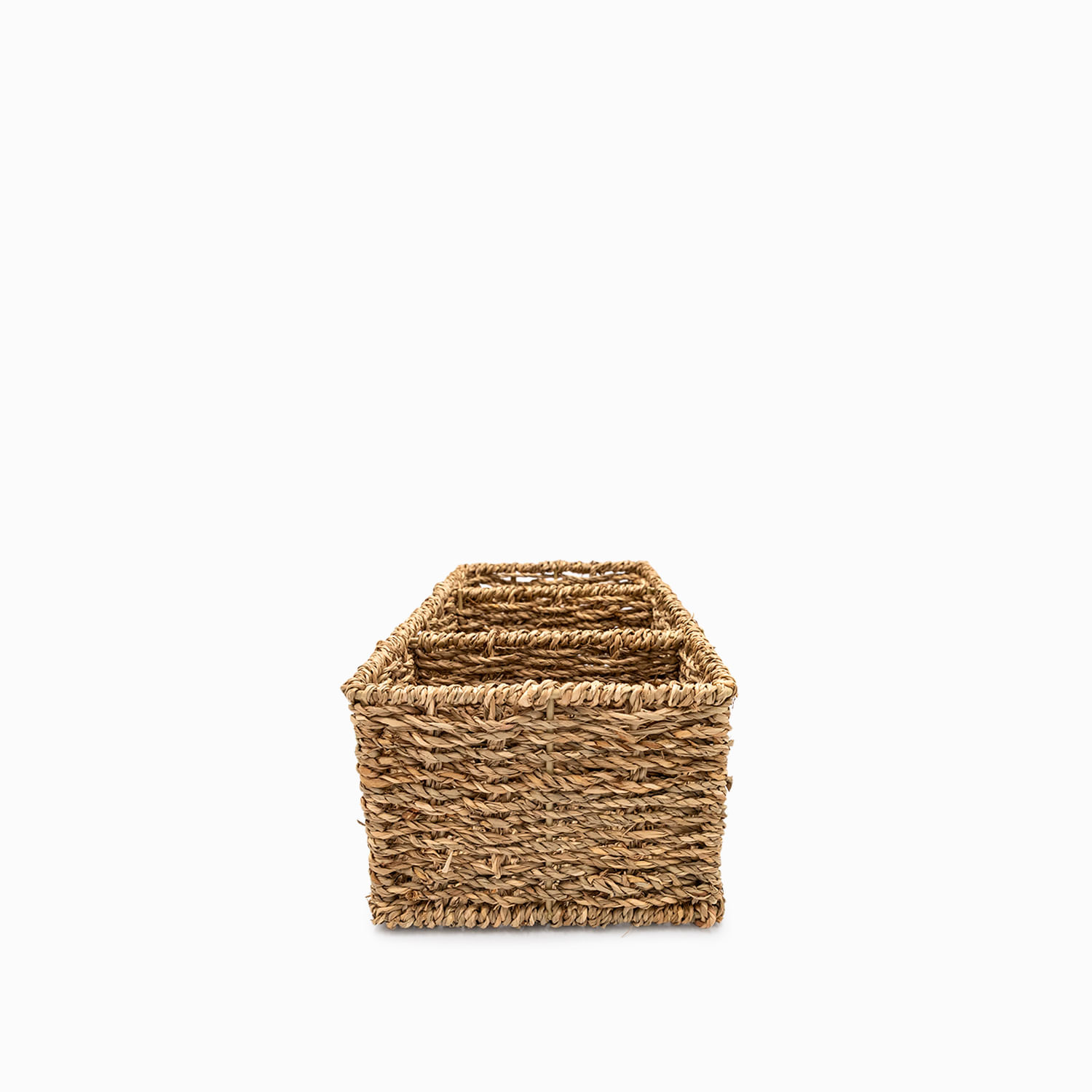 Canasta en fibra natural 3 divisiones - Imagen 3