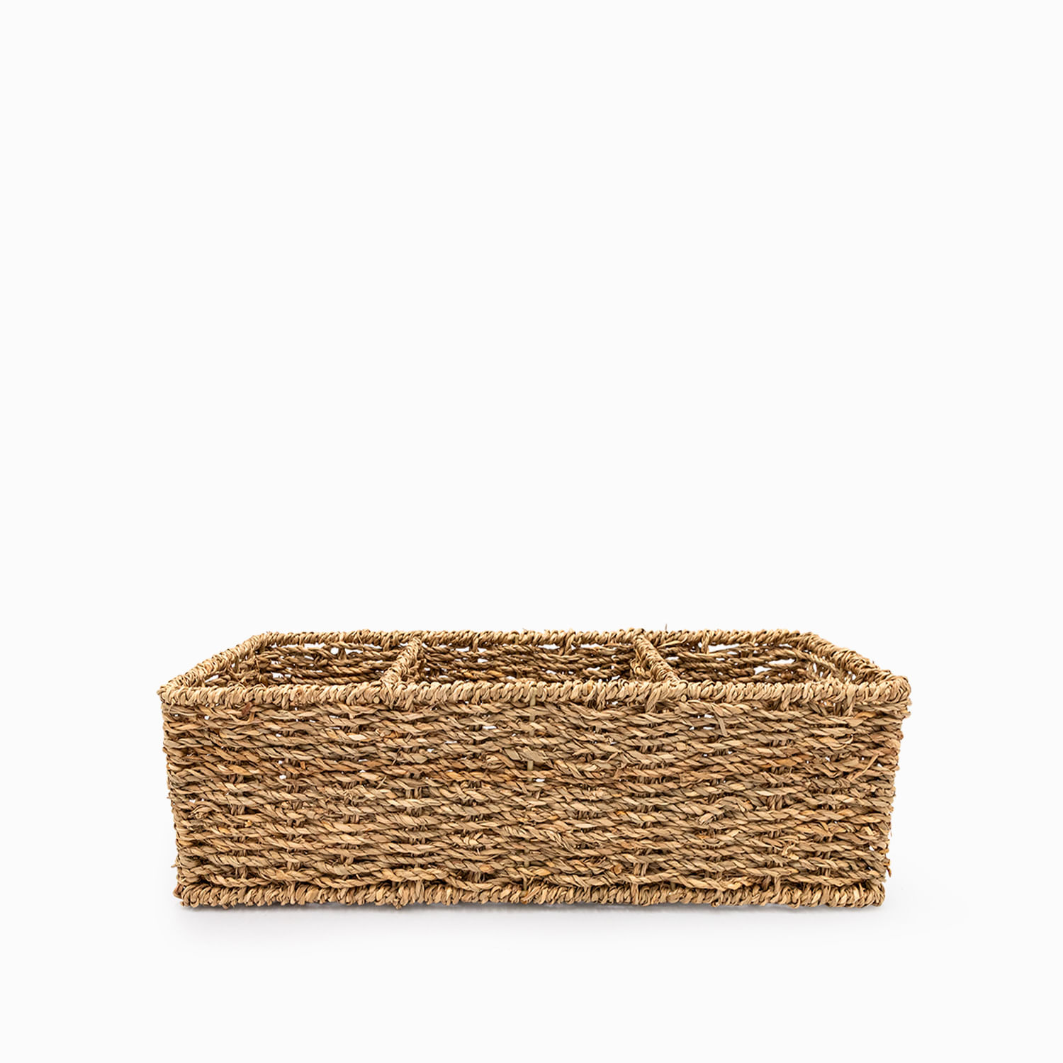 Canasta en fibra natural 3 divisiones