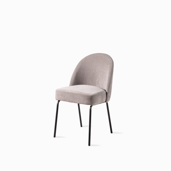 Silla de comedor Daca gris claro 84x49x57