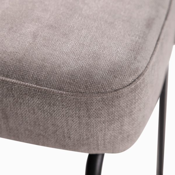 Silla de comedor Daca gris claro 84x49x57 - Imagen 6