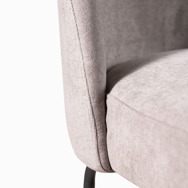 Silla de comedor Daca gris claro 84x49x57 - Imagen 5