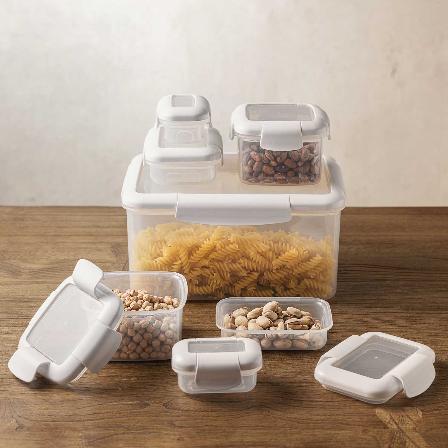 Recipientes herméticos blanco setx7 - Imagen 2