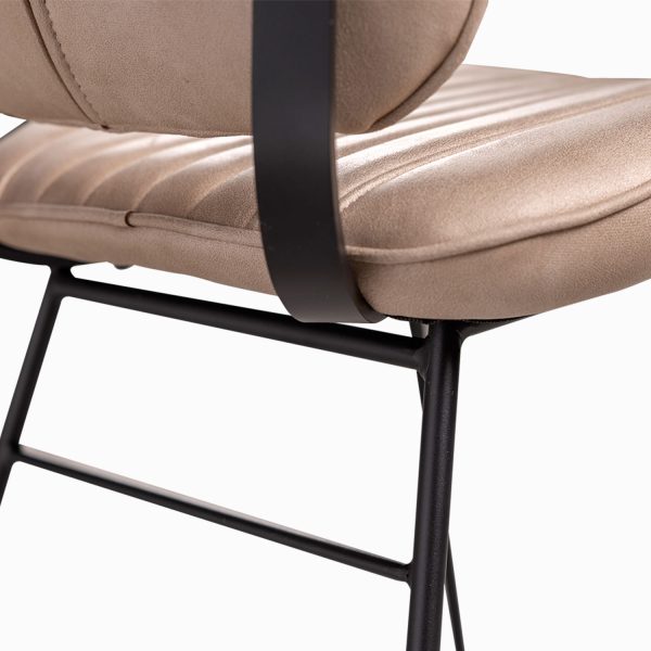 Silla de comedor lineas pata recta champagne - Imagen 9