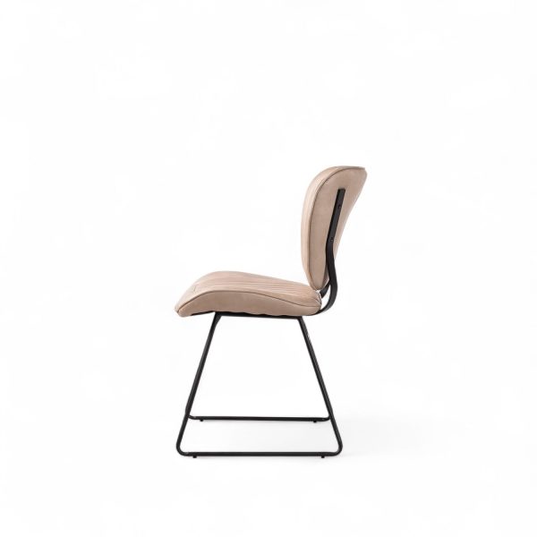 Silla de comedor lineas pata recta champagne - Imagen 3
