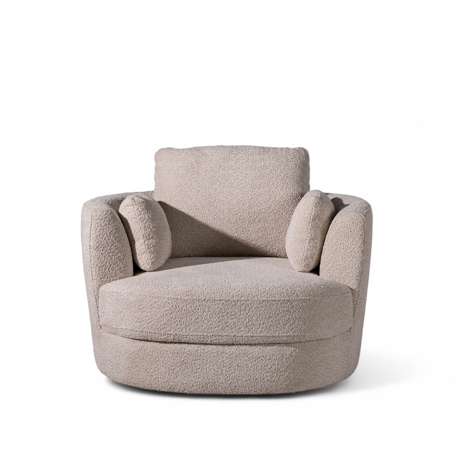 Poltrona Bozzi beige boucle 86x107x100