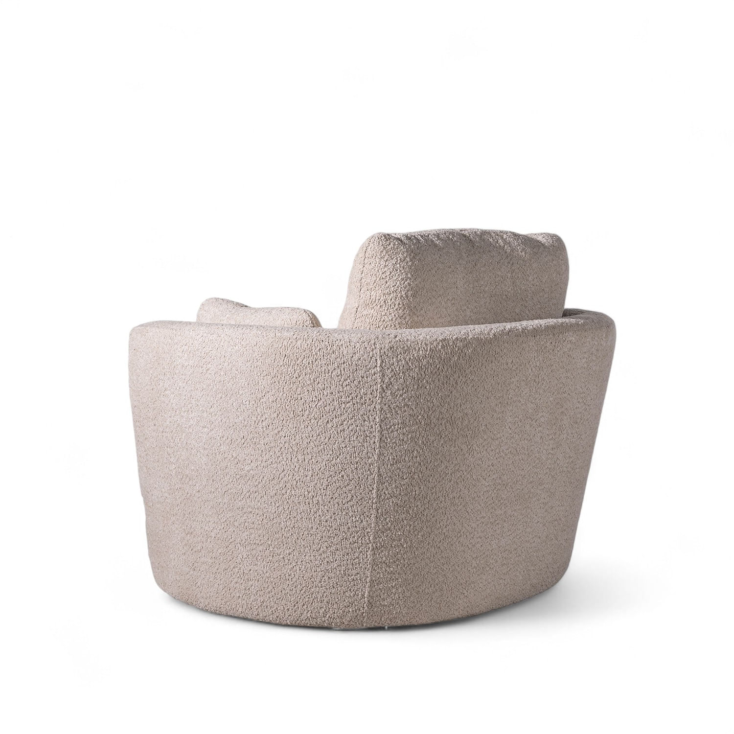 Poltrona Bozzi beige boucle 86x107x100 - Imagen 5