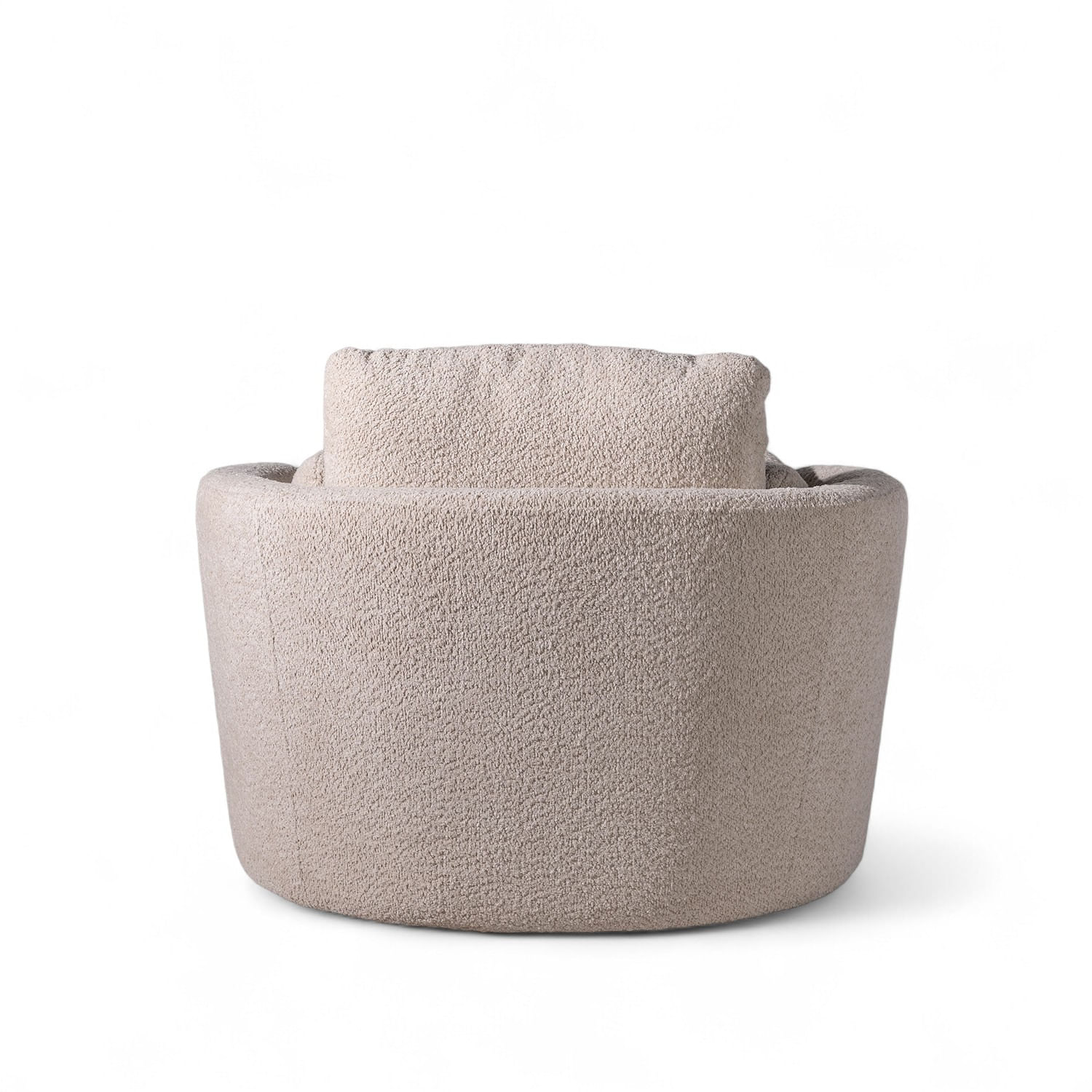 Poltrona Bozzi beige boucle 86x107x100 - Imagen 6