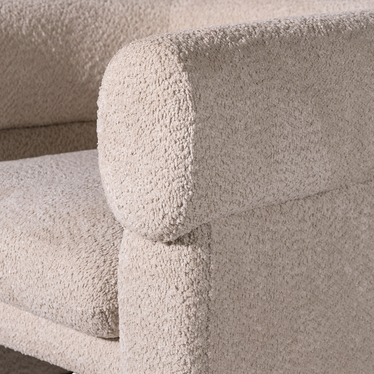 Poltrona Hada beige boucle 70x91x80 - Imagen 3