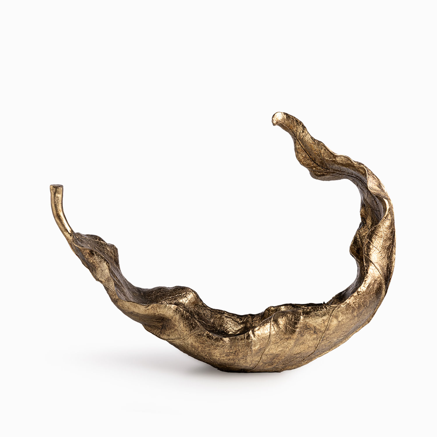 Hoja en resina dorada - Imagen 2