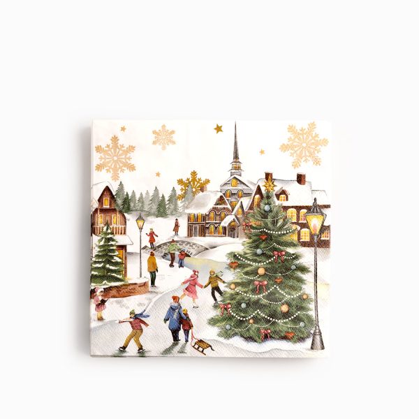 Servilletas snow ville