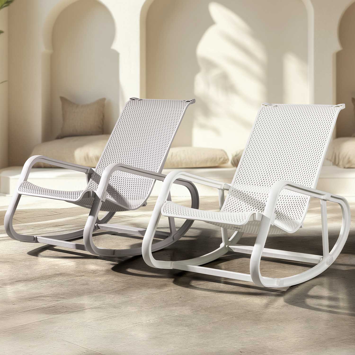 Silla mecedora Lali blanco - Imagen 8