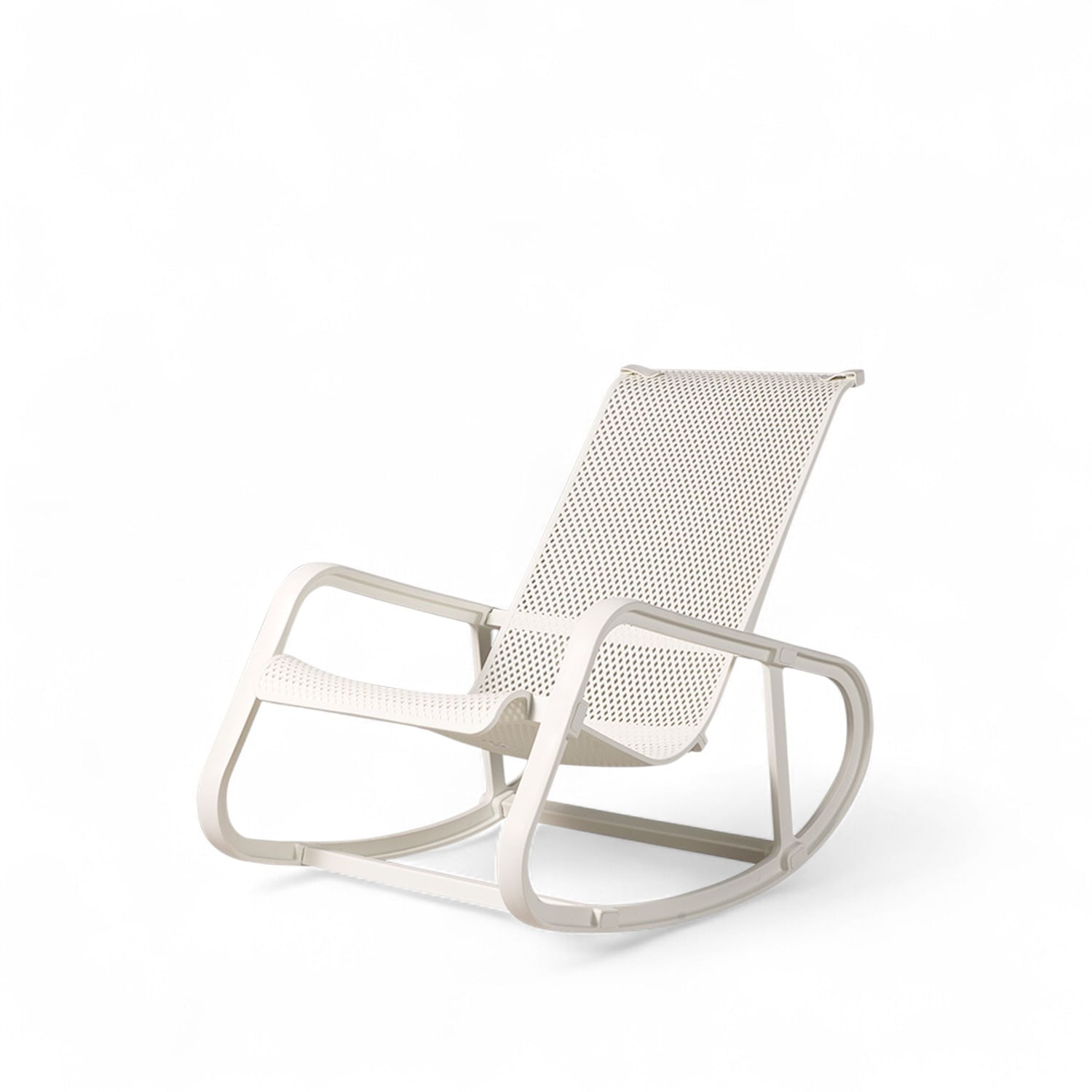 Silla mecedora Lali blanco