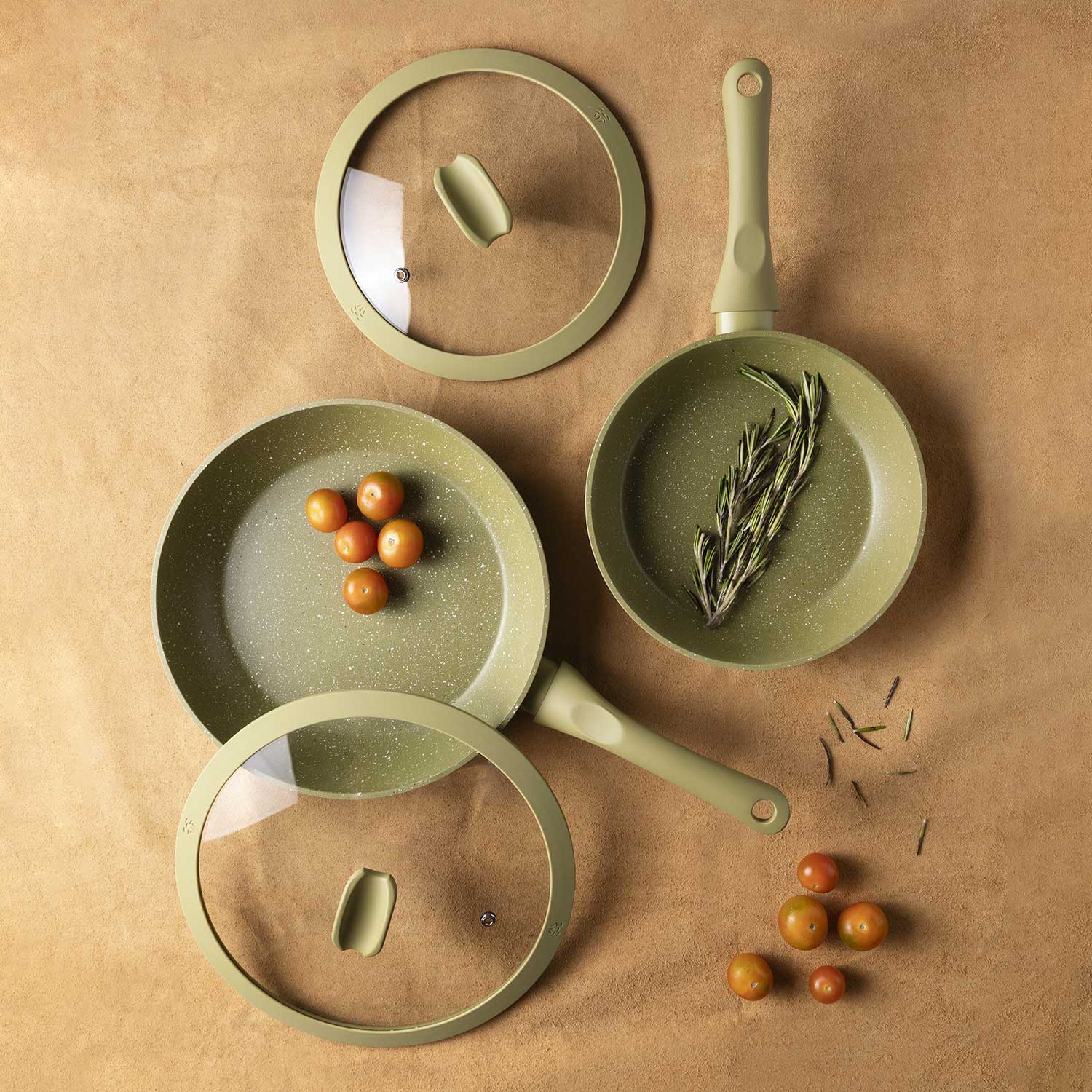 Sartén Olive con tapa 24cm - Imagen 2