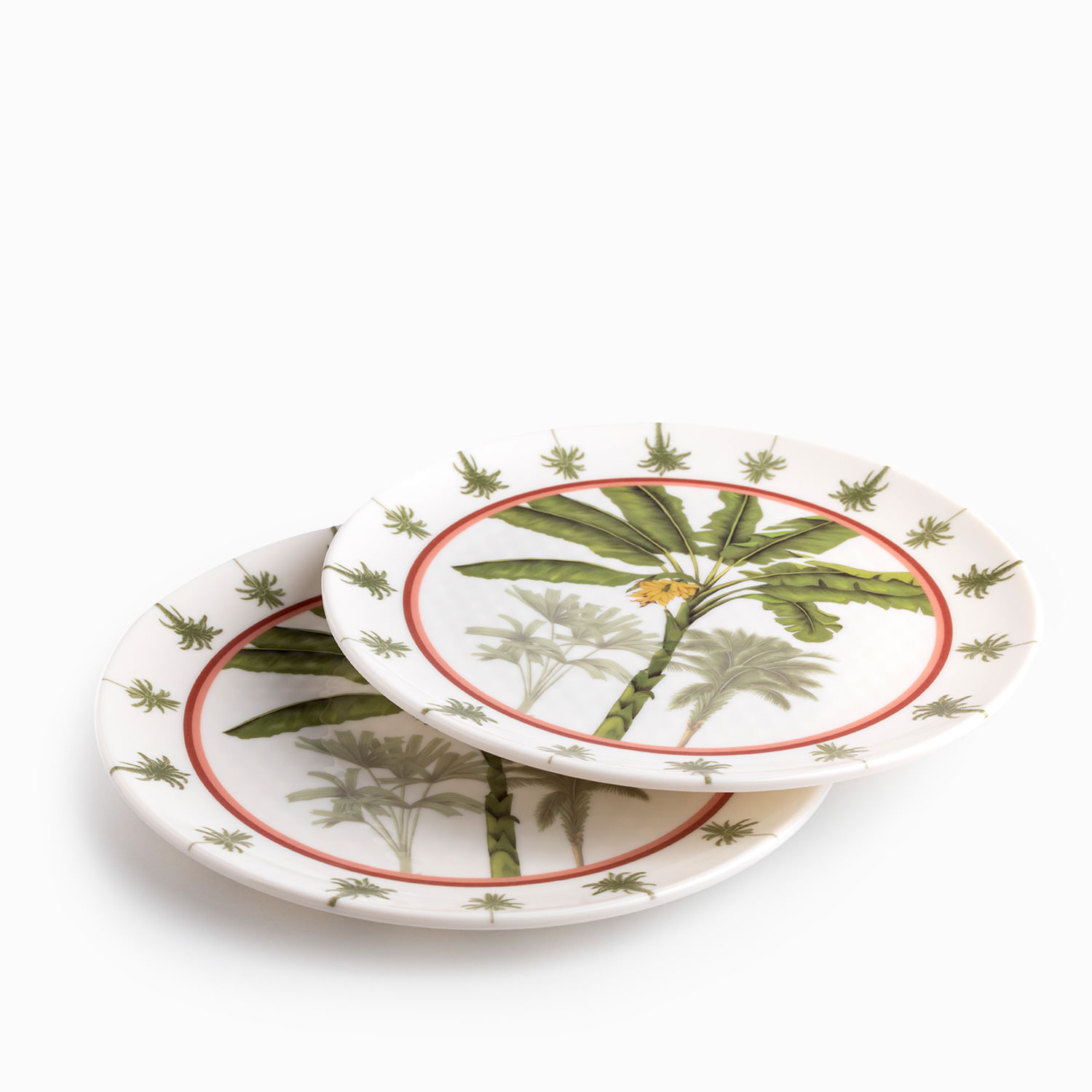 Plato Palmeras 26 cm set x2 - Imagen 4