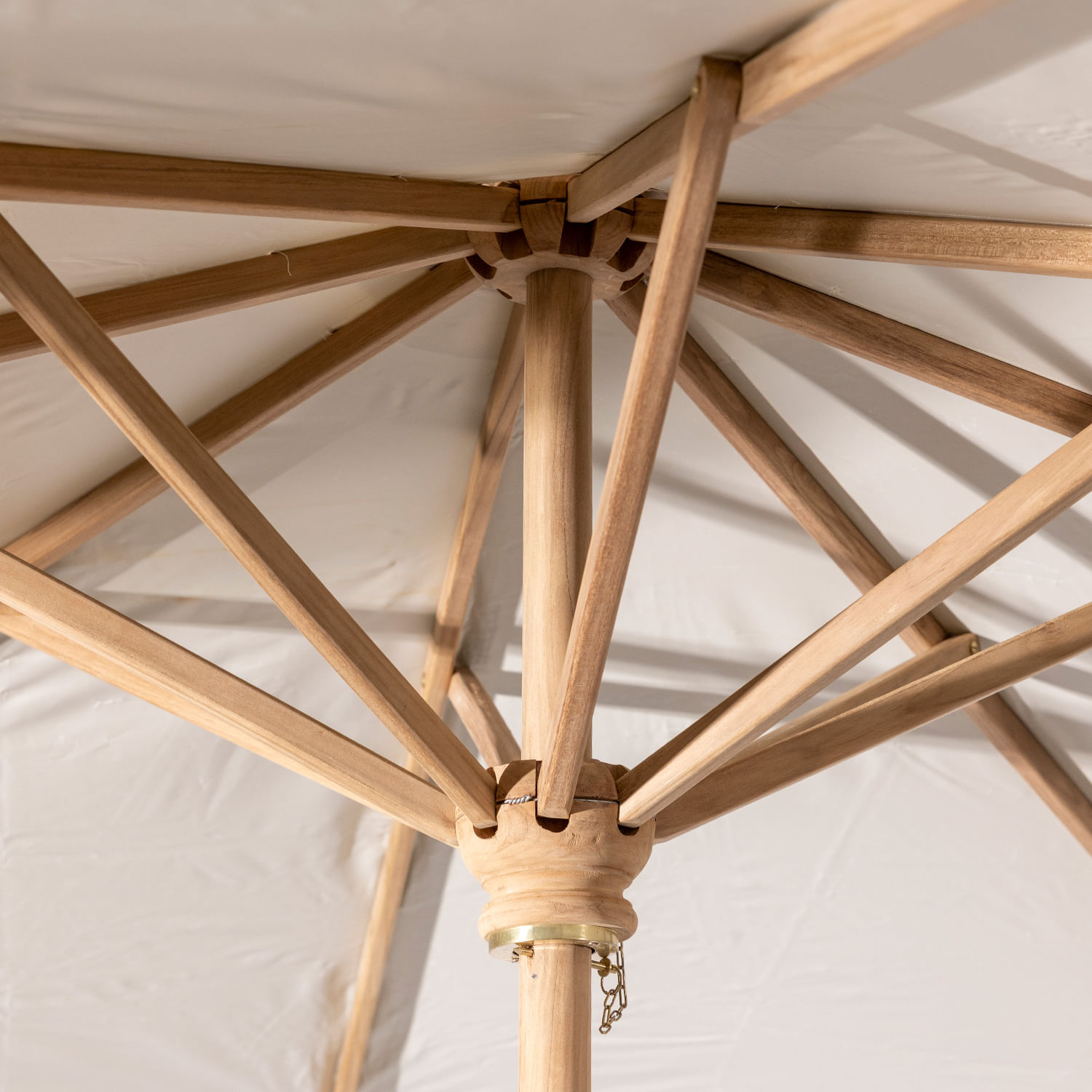 Sombrilla 300cm con soporte beige - Imagen 6