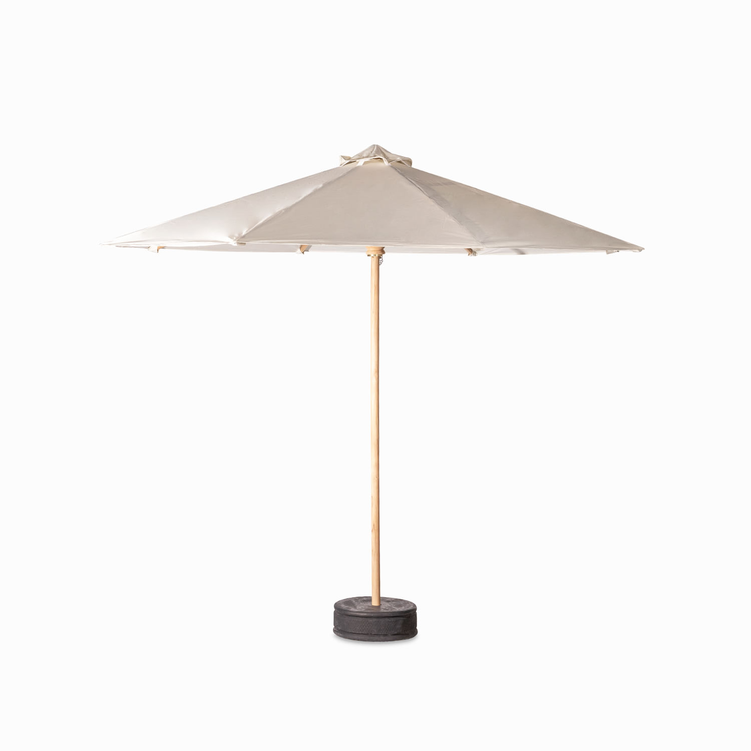 Sombrilla 300cm con soporte beige