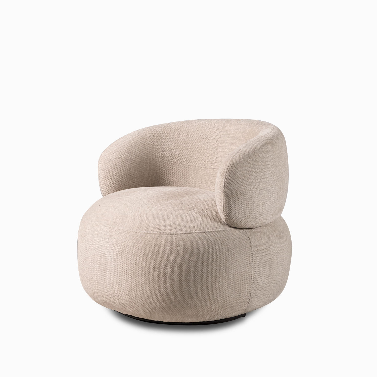 Poltrona Emilia taupe smooth 75x82x85 cm - Imagen 3