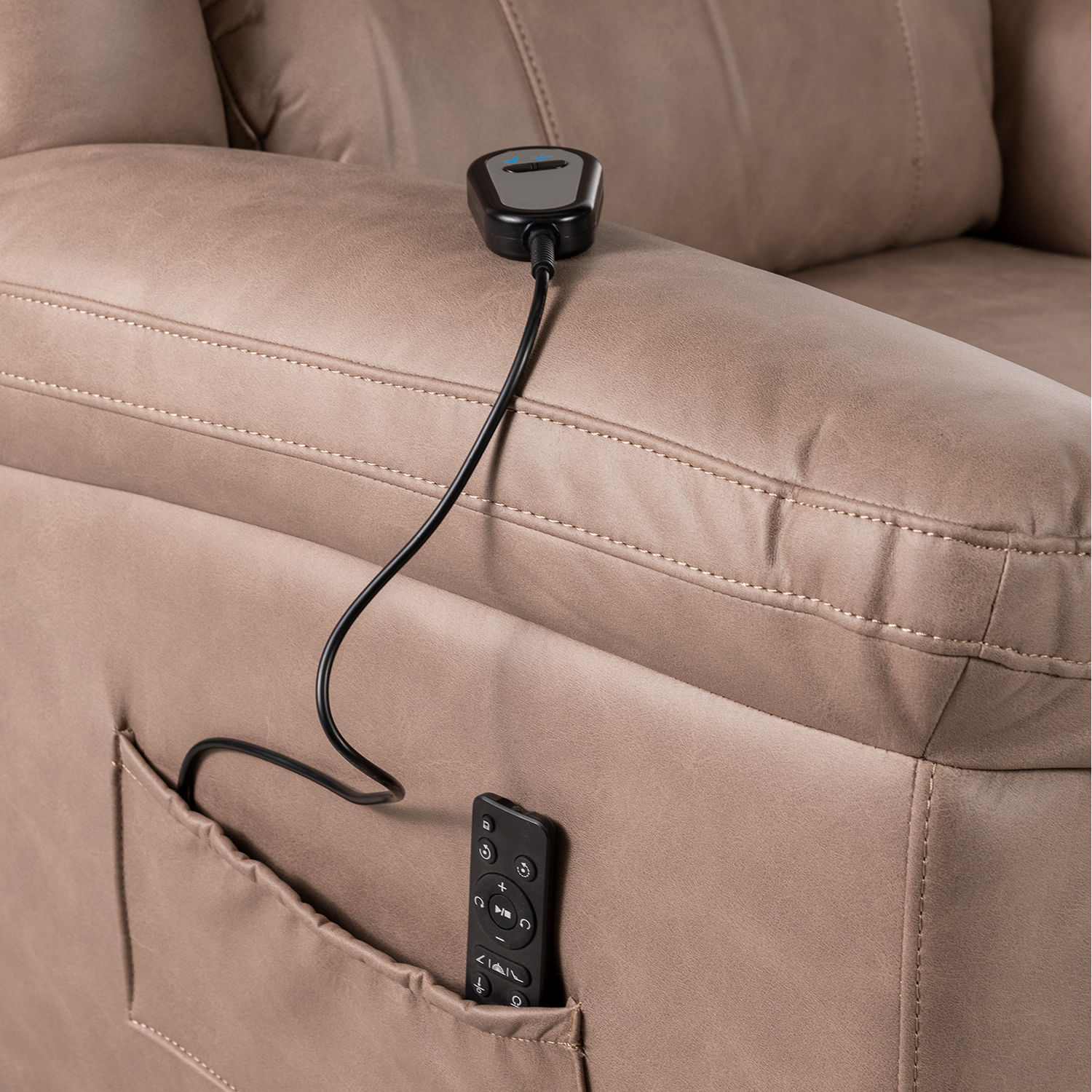 Reclinable eléctrico Axel 1 puesto moca - Imagen 3