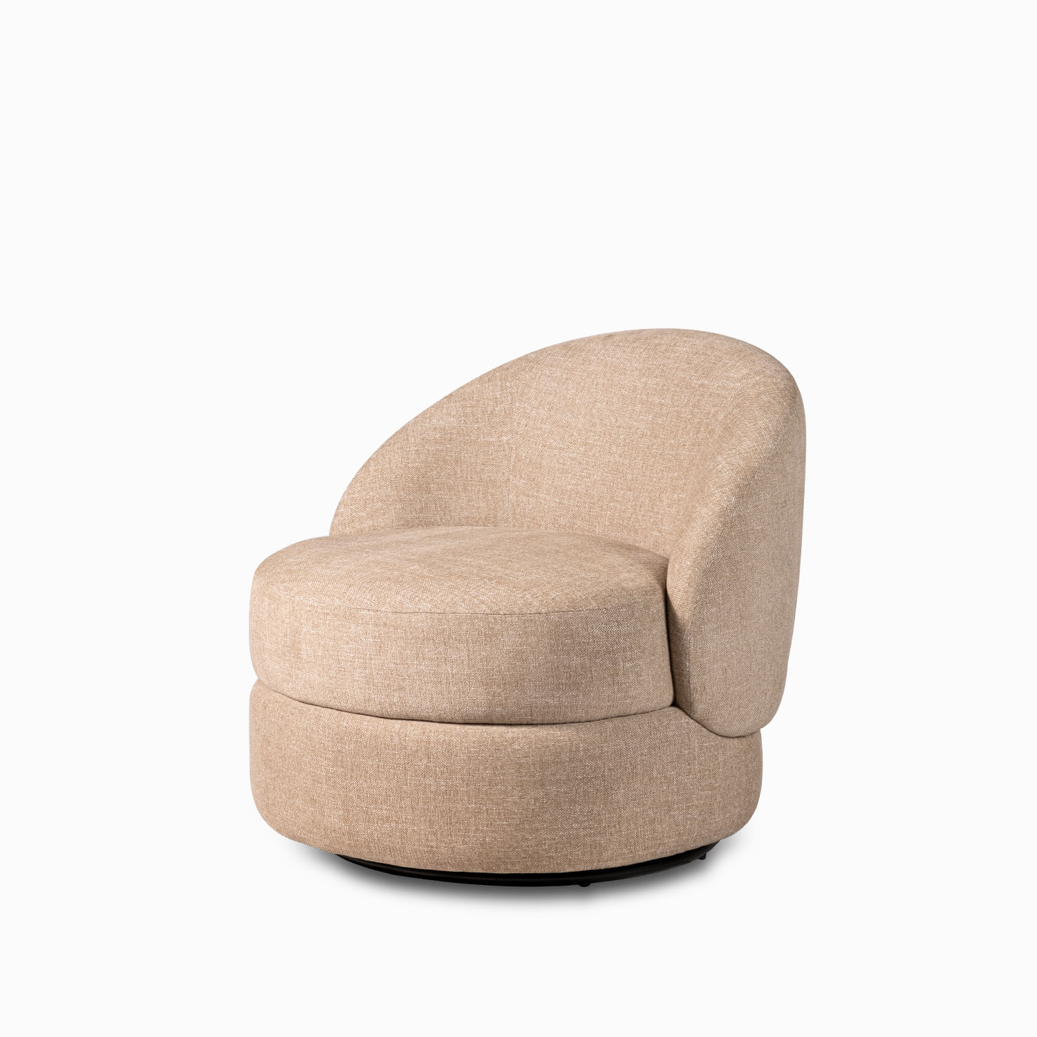 Poltrona Rocco giratoria caqui