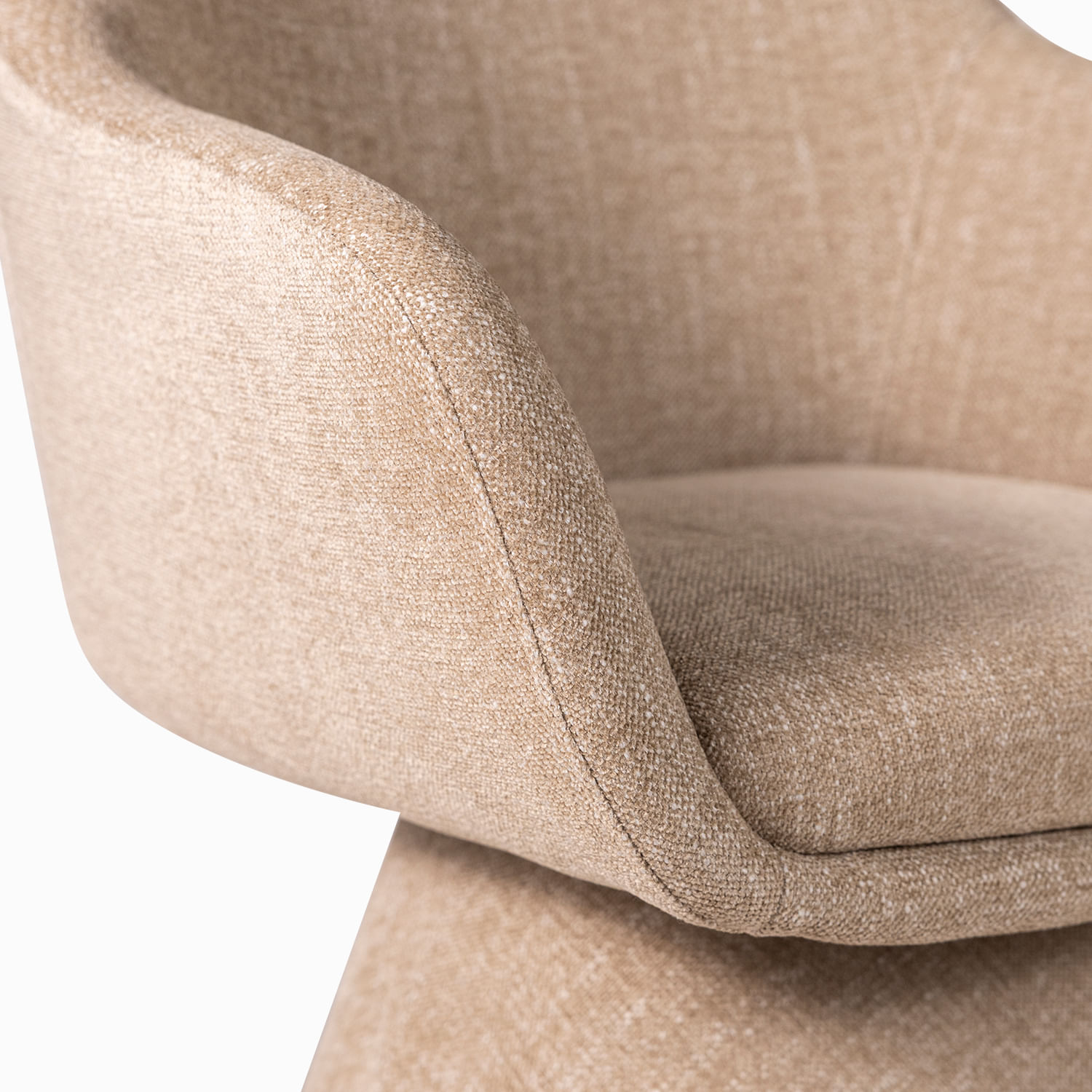 Silla de comedor Nina giratoria caqui 77x63x61 - Imagen 3