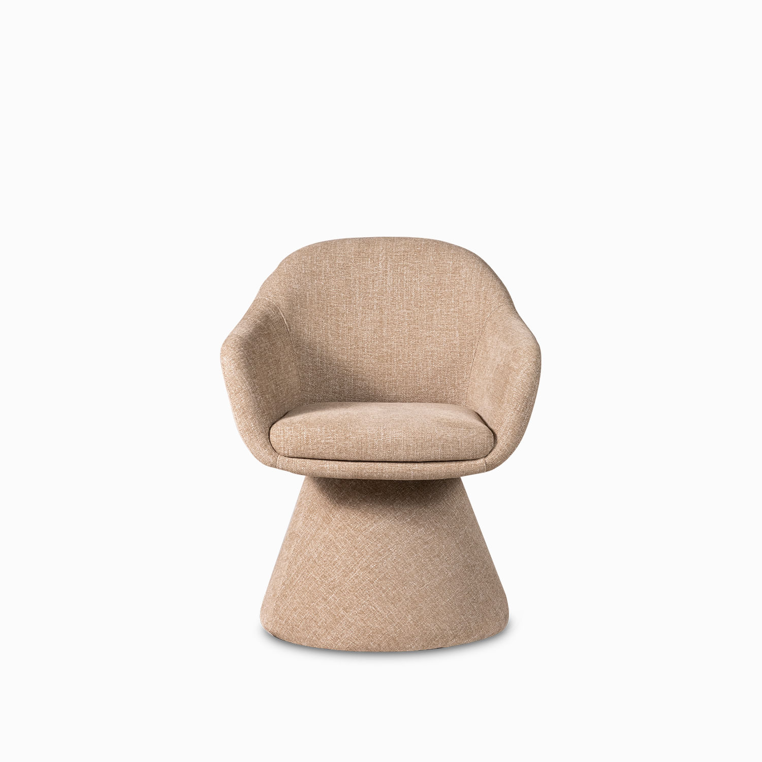 Silla de comedor Nina giratoria caqui 77x63x61 - Imagen 4