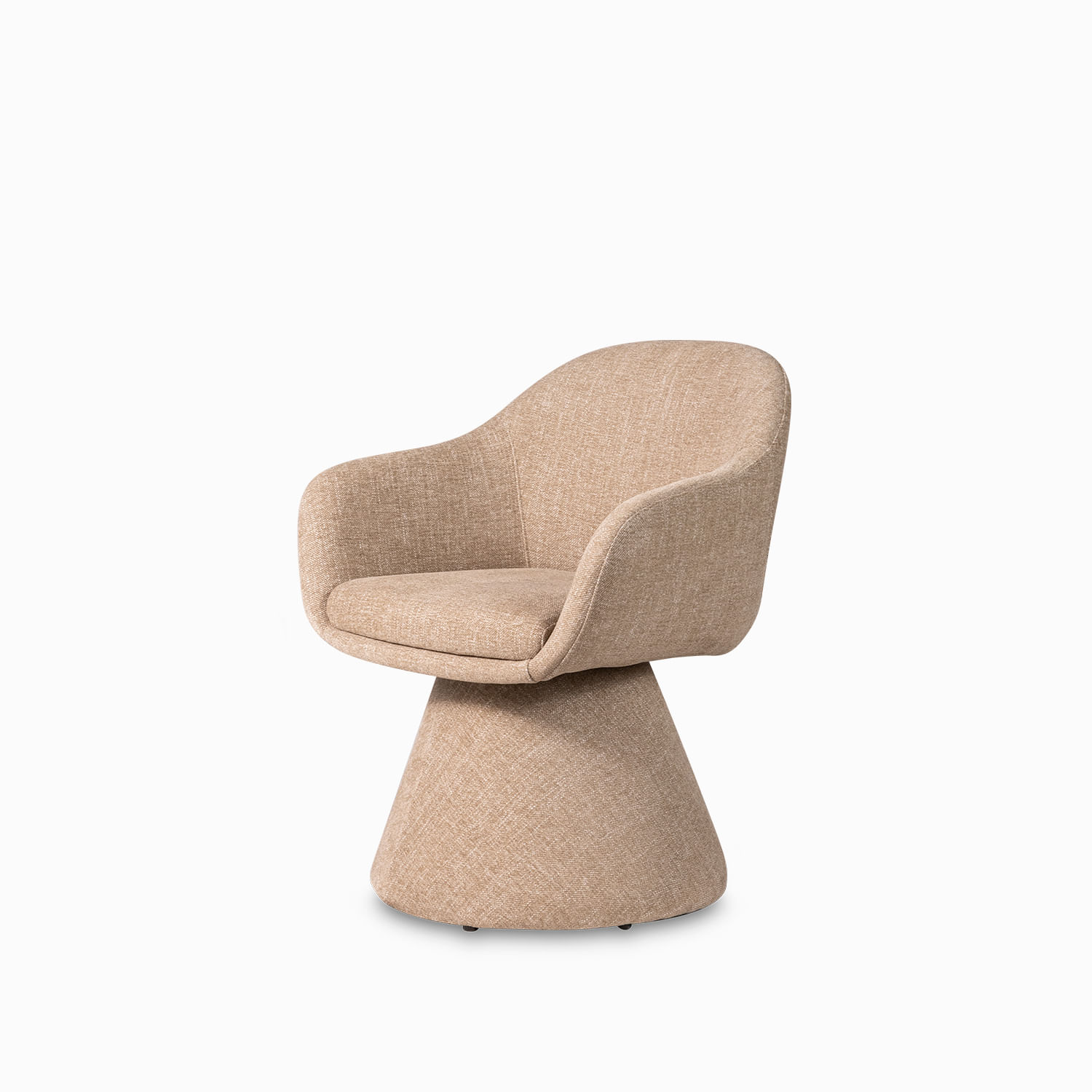 Silla de comedor Nina giratoria caqui 77x63x61