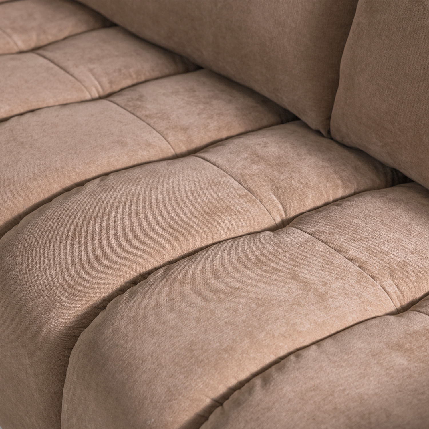 Sofá Alana 3 puestos café 85x275x101 - Imagen 3