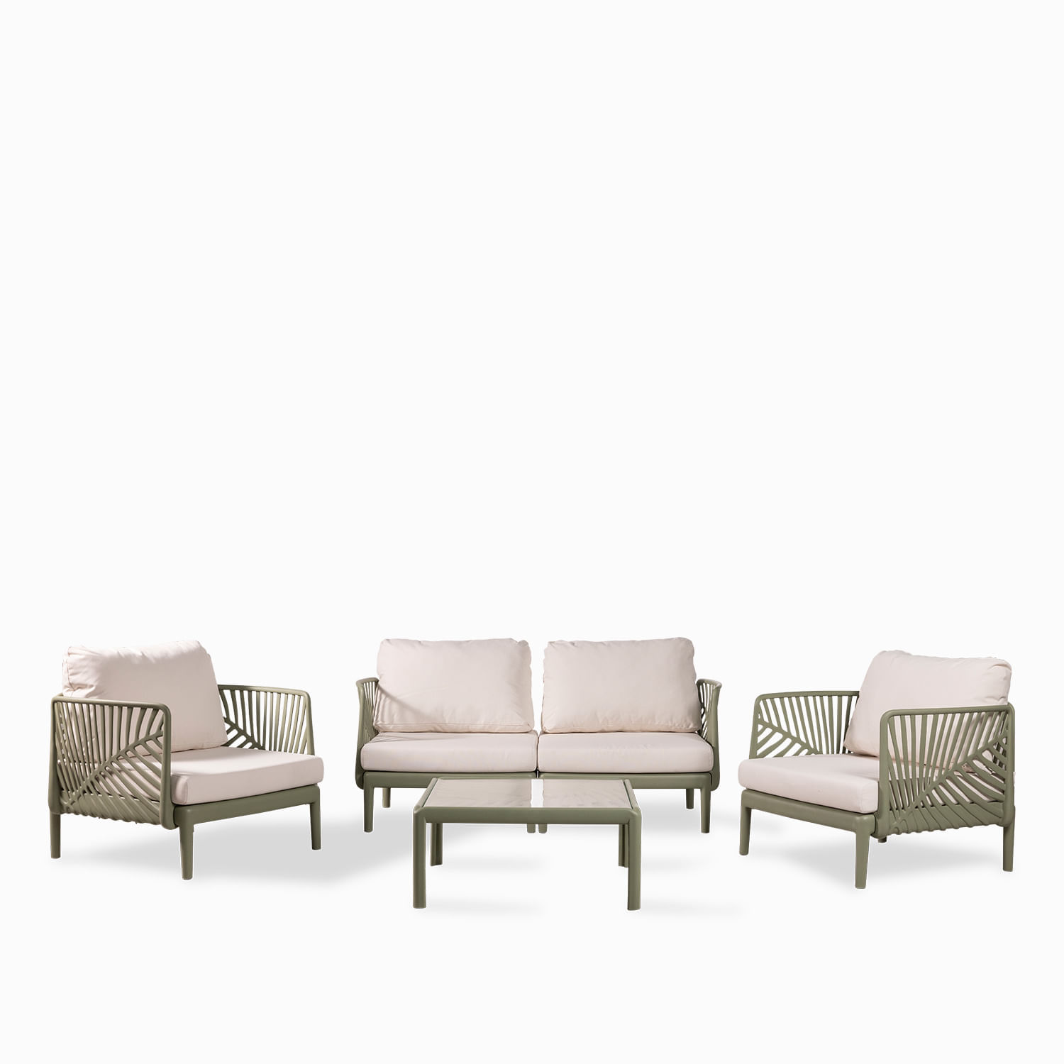 Set exterior Natura verde 4 piezas
