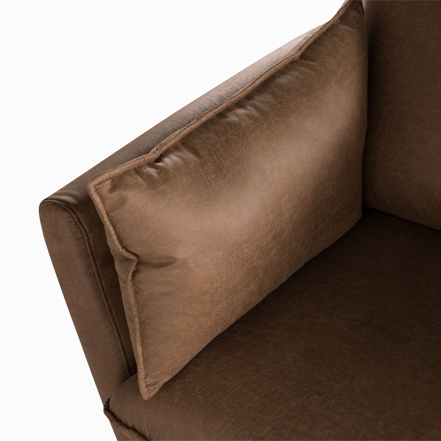 Sofá 2 puestos Elia café - Imagen 4