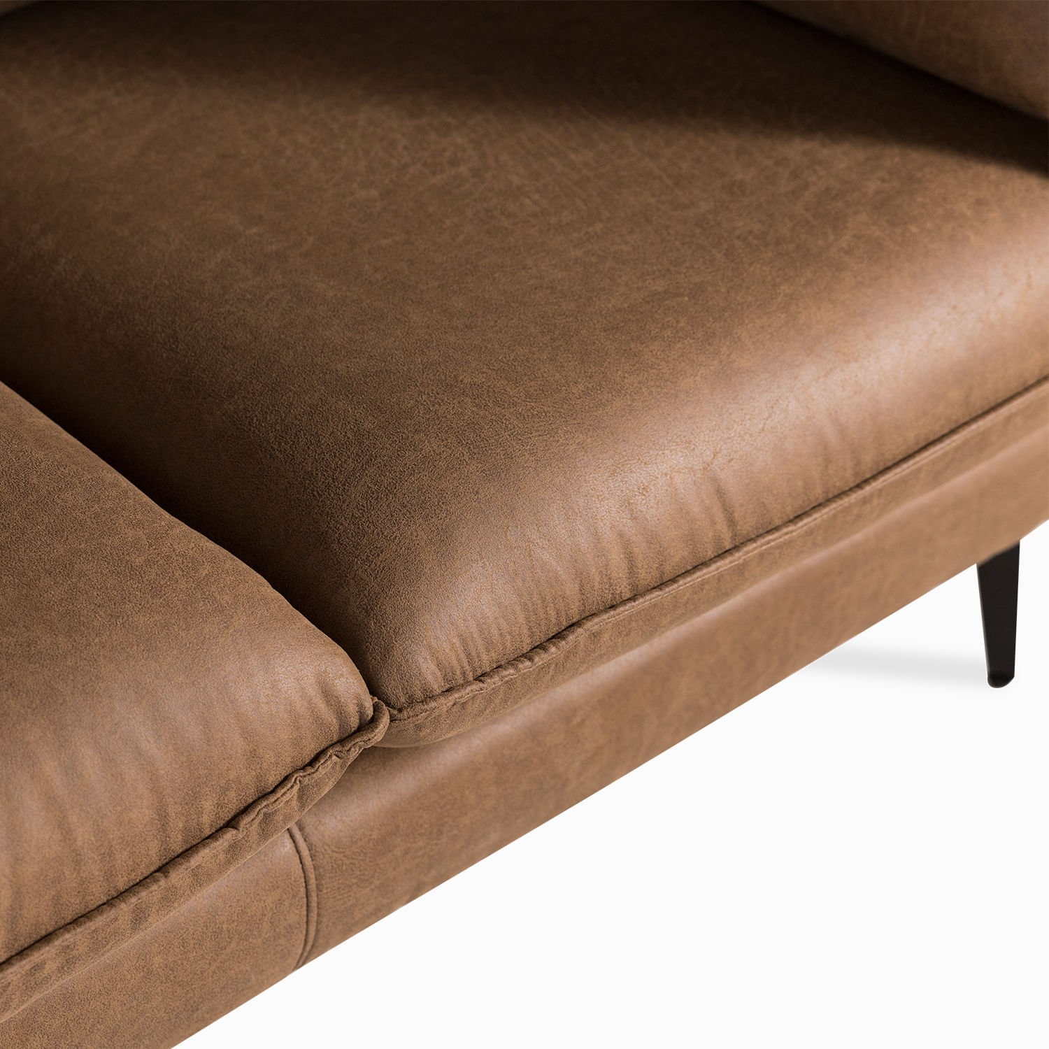 Sofá 2 puestos Elia café - Imagen 3