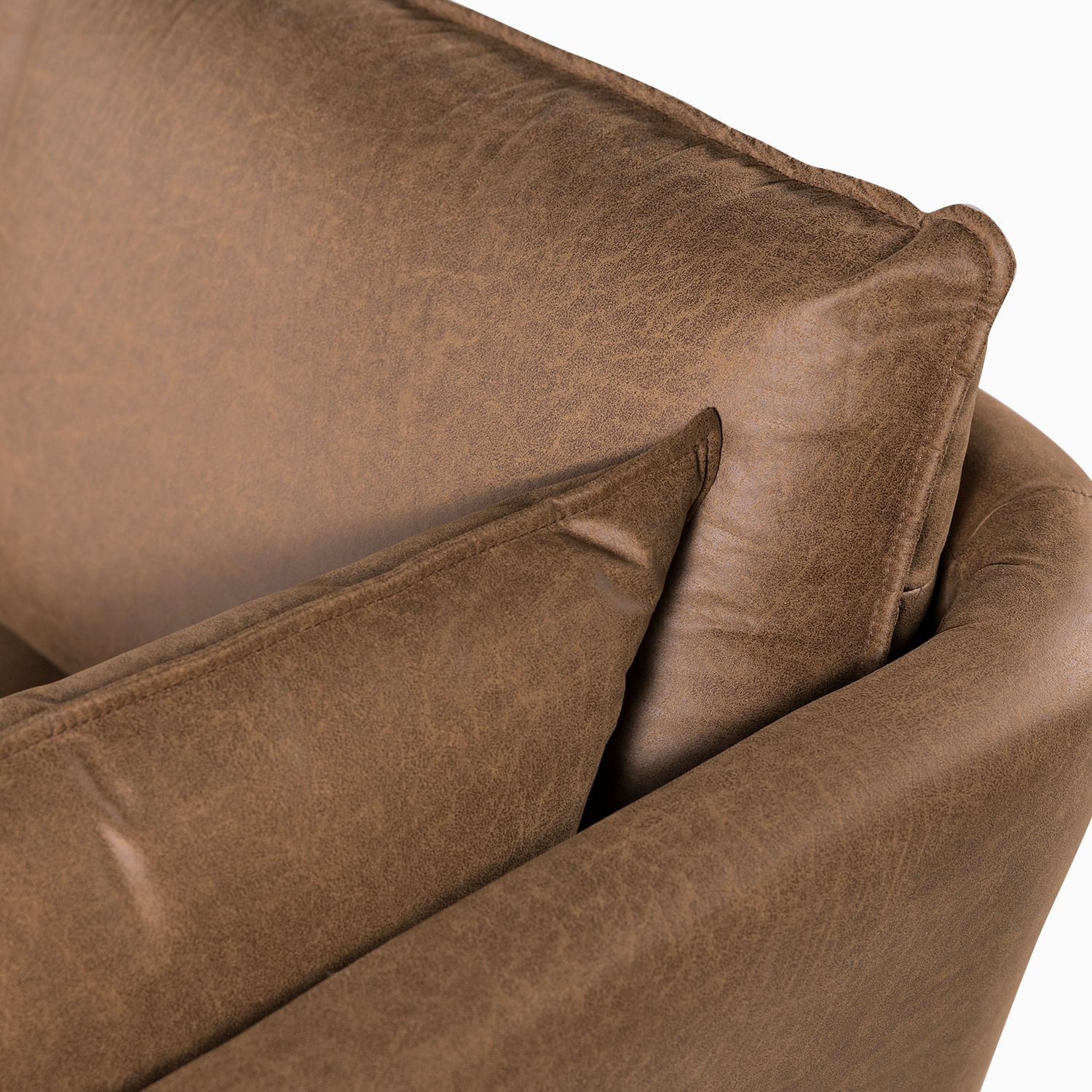 Sofá 2 puestos Elia café - Imagen 9