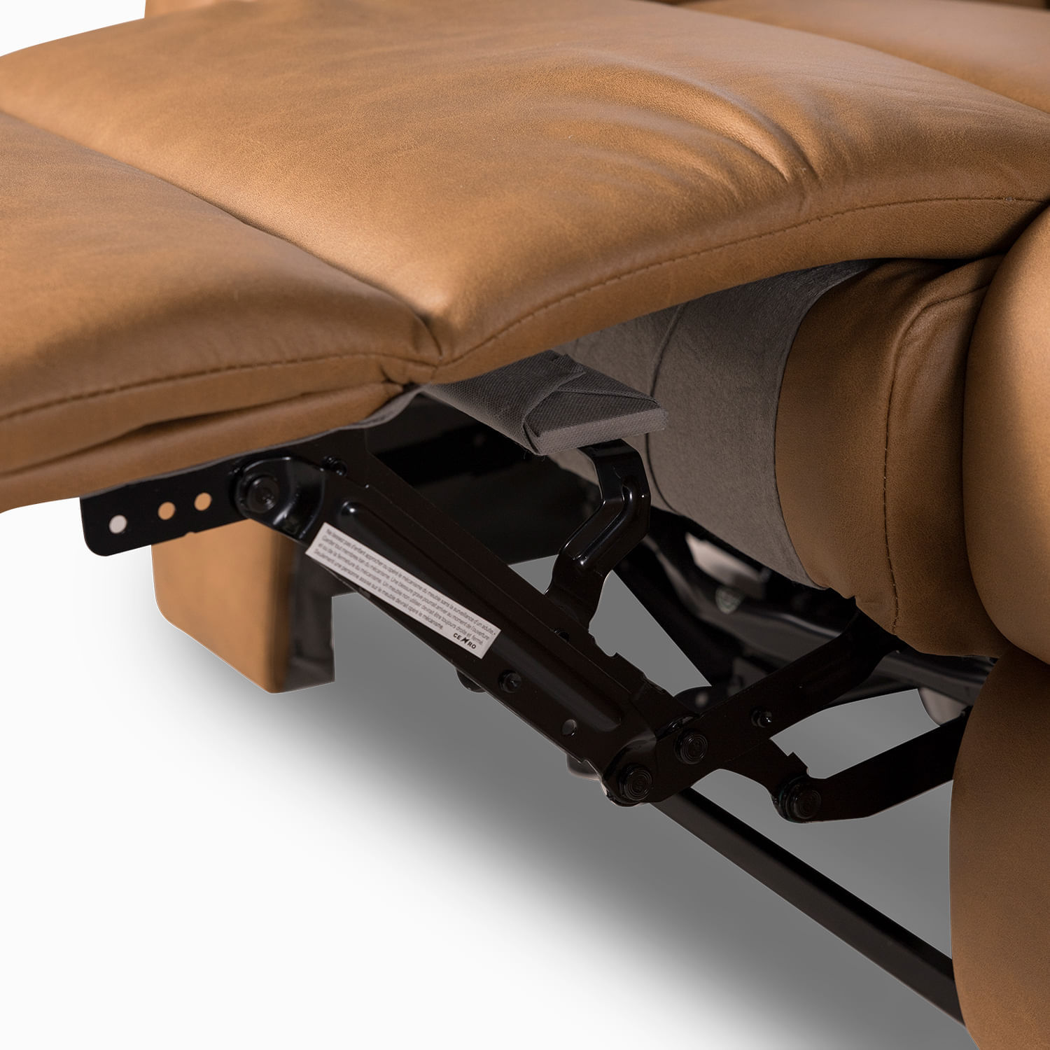 Reclinable eléctrico Axel 3 puestos camel - Imagen 3