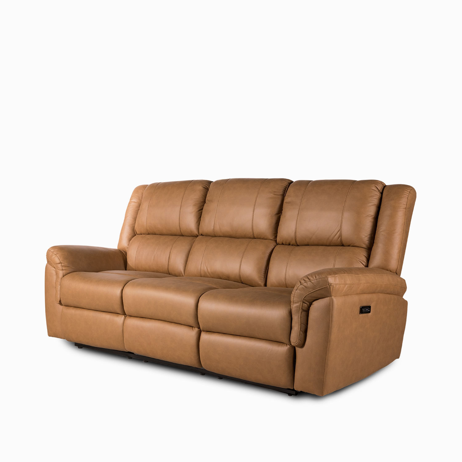 Reclinable eléctrico Axel 3 puestos camel - Imagen 7