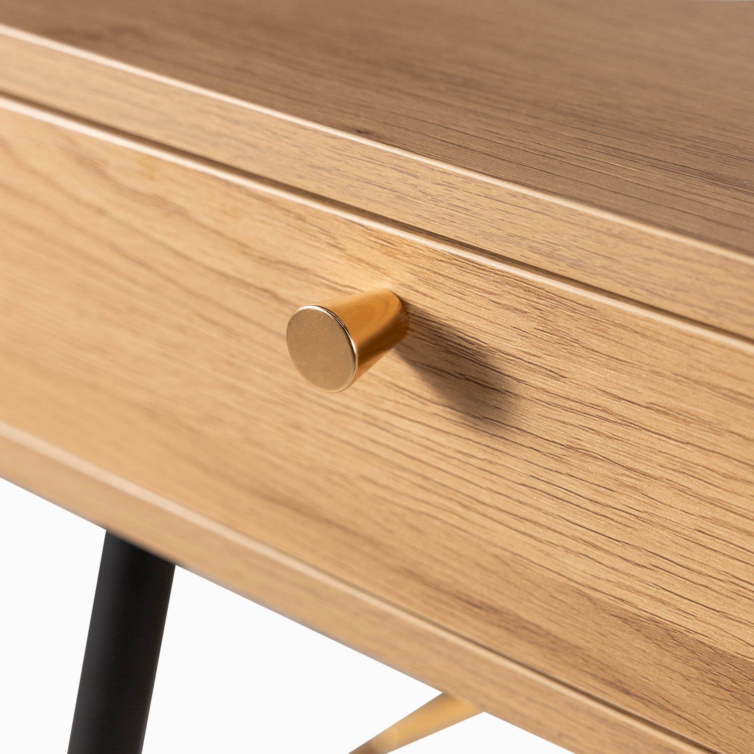 Escritorio triangulo m.claro dorado 75x120x48 - Imagen 5