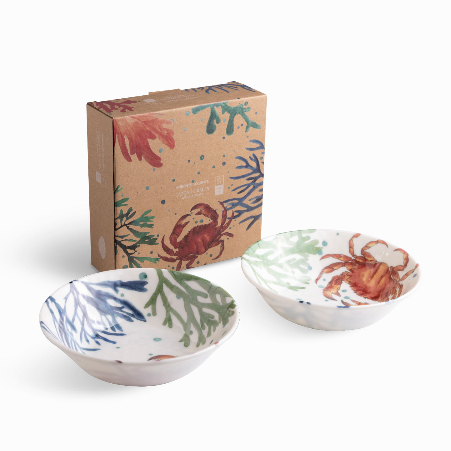 Tazón Corales 19cm set x2 - Imagen 3