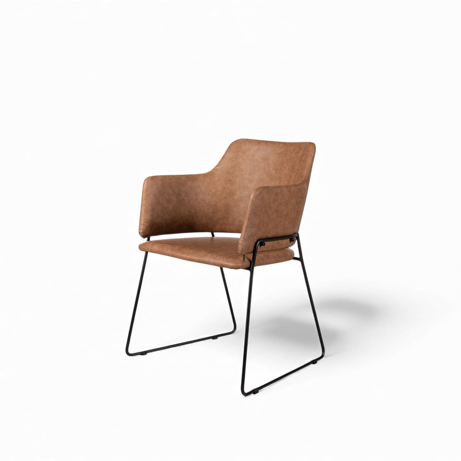 Silla de comedor Dakota camel